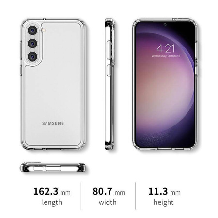 Etui Crong Crystal Shield Cover do Samsung Galaxy S23 Plus Przezroczyste