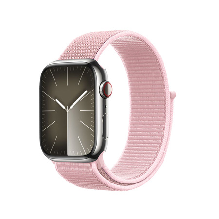 Crong Nylon - Sportszíj Apple Watch 38/40/41/42 mm-hez (Púderrózsaszín)