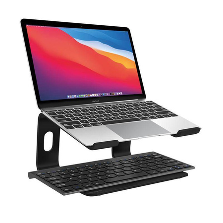 Crong AluBench - Aluminum laptop stand (black)