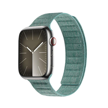 Crong Melange Magnetic - Pasek magnetyczny do Apple Watch 42/44/45/49 mm (turkusowy melanż)