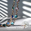 Smycz do Telefonu Crong Phone Charm Łańcuszek na Nadgarstek z Kamieniami Rainbow Gems