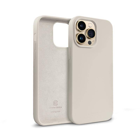 Crong Color Cover - калъф за iPhone 14 Pro Max (бежов)