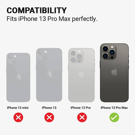 Crong színes tok mágneses tok - iPhone 13 Pro Max MagSafe tok (sötétkék)