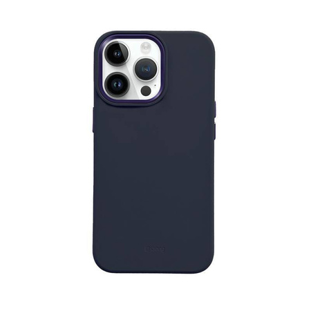 Crong Color Cover LUX Magnetic - Silikon Case mit MagSafe für iPhone 15 Pro Max (navy blau)