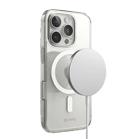 Carcasă Crong Clear MAG - Carcasă MagSafe pentru iPhone 16 Pro (Transparentă)