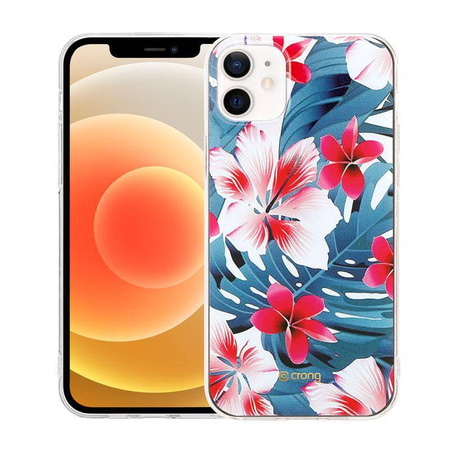 Etui Crong Flower Case do iPhone 12 Mini Kolorowe Plecki Kwiaty Kobiece 03