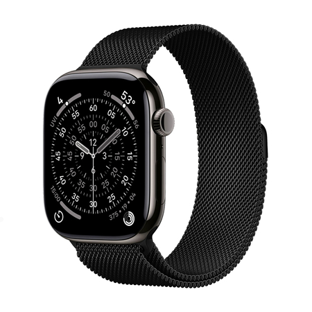 Curea Cron Milano Steel - din oțel inoxidabil pentru Apple Watch 44/45/46/49 mm (negru)