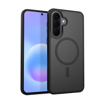 Crong Hybrid matt mágneses - MagSafe tok Samsung Galaxy A57 (fekete)