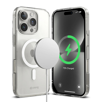 Crong Clear MAG Cover - калъф MagSafe за iPhone 16 Pro Max (прозрачен)