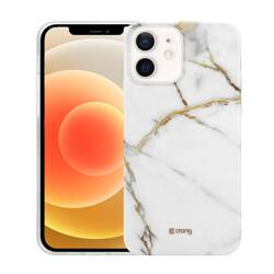 Θήκη Crong Marble Case - Θήκη iPhone 12 Mini (λευκό)