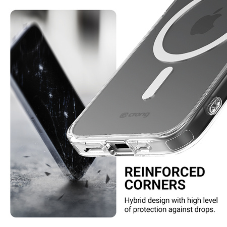 Crong Clear MAG Cover - Funda para iPhone 16e MagSafe (transparente)