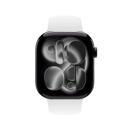 Pasek Crong Liquid do Apple Watch 49/46/45/44 mm Biały Silikonowy