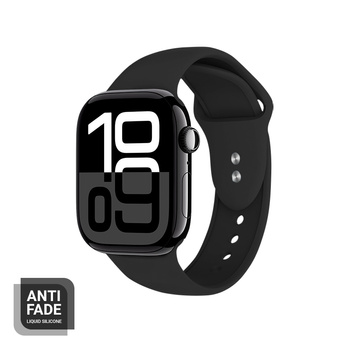 Crong Liquid - Řemínek pro Apple Watch 38/40/41 mm (černý)