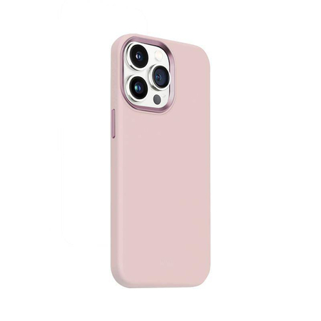 Funda magnética Crong Color Cover LUX para iPhone 15 Pro MagSafe (rosa)