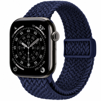 Crong Wave Band - Braided strap for Apple Watch 44/45/46/49 mm (navy blue)