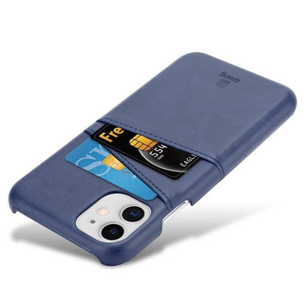 Husă Crong Neat Cover - iPhone 11 Pro cu buzunare (albastru)