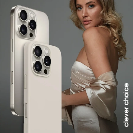 Crong Color Cover Magnetic - Etui MagSafe do iPhone 16 Pro Max (kamienny beż)