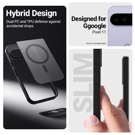 Etui CRONG Hybrid MATTE™ Magnetic MagSafe do Google Pixel 11 lawendowe