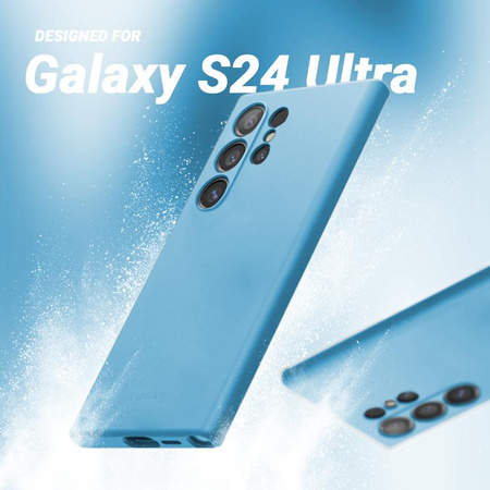 Etui do Samsung Galaxy S24 Ultra Crong Color Cover Silikonowy Case Ochronny Błękitny