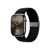 Crong Wave Band - Pletený řemínek pro Apple Watch 42/44/45/49 mm (grafitová)