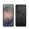 Crong Hybrid Matte Magnetic - MagSafe калъф за Samsung Galaxy S26 Ultra (черен)
