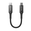 Kabel USB C Crong Armor Link 60W PD 3A 10Gbps szybki przesył czarny 25cm
