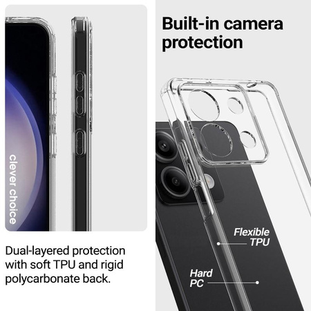 Etui Crong Crystal Shield Cover do Galaxy A15 5G Przezroczyste Plecki