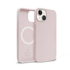 Crong Color Cover Magnetic - Silikonhülle für iPhone 14 (sand pink)