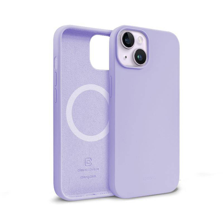 Crong Color Cover Magnetic - калъф MagSafe за iPhone 14 Plus (лилав)