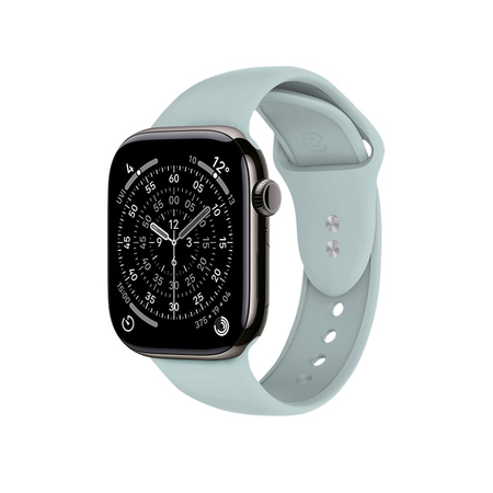 Pasek Crong Liquid do Apple Watch 49/46/45/44 mm Miętowy Silikonowy