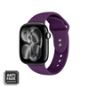 Crong Liquid - řemínek pro Apple Watch 44/45/46/49 mm (švestkový)