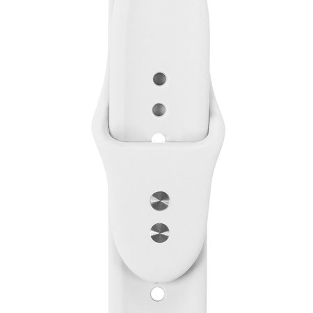Pasek Crong Liquid do Apple Watch 42/41/40/38 mm Biały Silikonowy