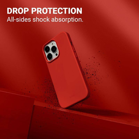 Etui do iPhone 13 Pro Crong Color Cover Silikonowy Case Ochronny Czerwony