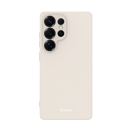 Etui Crong Color Cover do Samsung Galaxy S25 Ultra Silikonowe Beżowe Plecki
