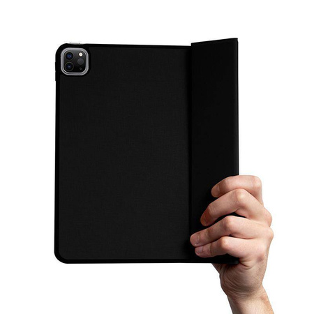 Crong FlexFolio - iPad Air 11" Tasche M3 (2025) / iPad Air 11" M2 (2024) / iPad Air 10.9" (5. - 4. Gen.) / iPad Pro 11" (2022-2021) mit Apple Pencil (schwarz)