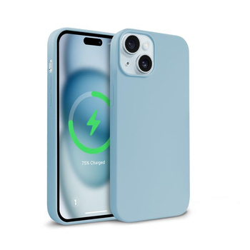 Crong Color Cover Magnetic - iPhone 15 MagSafe Hülle (Blau)