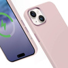Etui Crong Color Cover LUX Magnetic do iPhone 15 Plus MagSafe Silikon Różowe