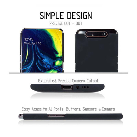 Crong Smooth Skin - Θήκη Samsung Galaxy A80 / A90 (μαύρο)