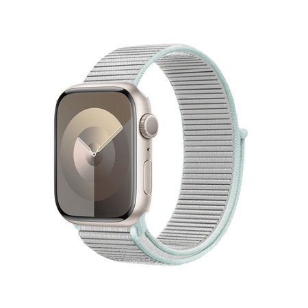 Crong Nylon - Sportszíj Apple Watch 38/40/41/42 mm-hez (pasztellszürke)