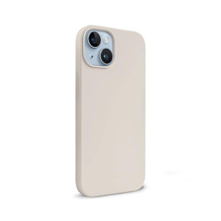 Crong Color Cover Magnetic - Θήκη σιλικόνης με MagSafe για iPhone 14 (μπεζ)