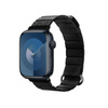 Crong Eclipse - Μαγνητικό δερμάτινο λουράκι Apple Watch 42/44/45/49 mm (μαύρο)