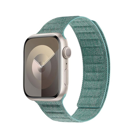 Crong Melange - Magnetický řemínek pro Apple Watch 38/40/41 mm (tyrkysová melanž)