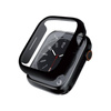 Υβριδική θήκη ρολογιού Crong - Θήκη με γυαλί για Apple Watch 44mm (Μαύρο)