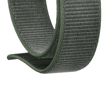 Crong Nylon - Sportband für Apple Watch 42/44/45/49 mm (Militärgrün)