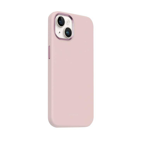 Crong Color Cover LUX Magnetic - калъф MagSafe за iPhone 15 Plus (розов)