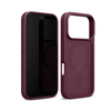 Crong Hybrid Matte Magnetic - MagSafe калъф за iPhone 18 Pro / 17 Pro (бордо)