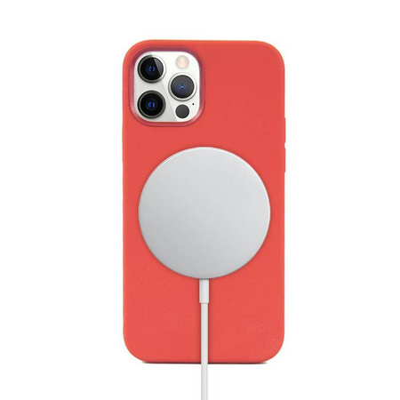 Crong Color Cover Magnetic - Etui iPhone 12 / iPhone 12 Pro MagSafe (czerwony)