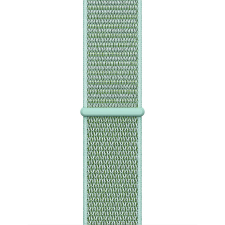 Crong Nylon - Cinturino Sport per Apple Watch 38/40/41/42 mm (Verde Atlantico)