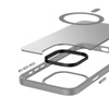 Etui Crong Hybrid Frost MAG Cover do iPhone 15 Pro Max Matowe Szare Plecki