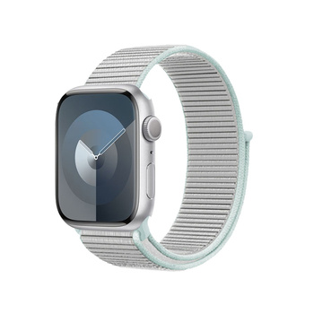 Crong Nylon - Αθλητικό λουράκι για Apple Watch 38/40/41 mm (Γκρι παστέλ)